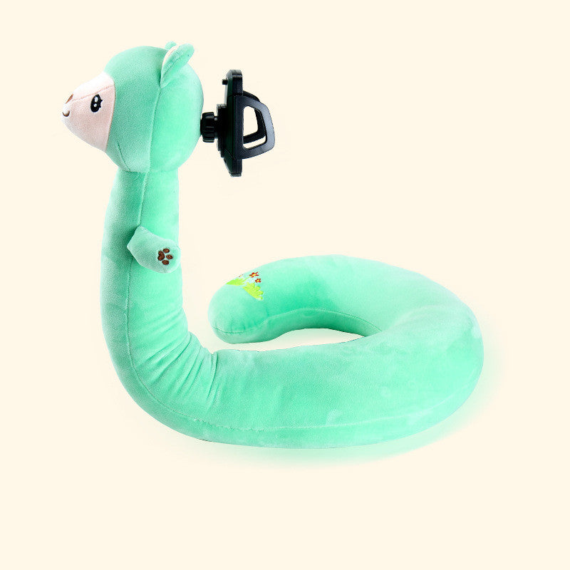 Multifunctional U-Shaped Pillow with Phone Stand